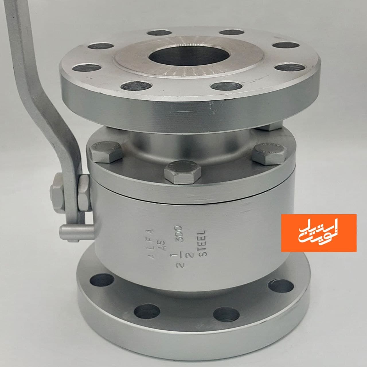 قیمت شیر توپی آلفا 3 اینچ بین فلنجی A105 | فروش درب کارخانه بدون واسطه - 1