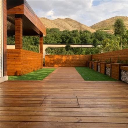 قیمت هر متر مربع چوب ترمو، رنگ چوب ترموود. نصب و اجرا نمای ترمو. روغن چوب. رنگ چوب. ترمیم و بازسازی چوب - 1