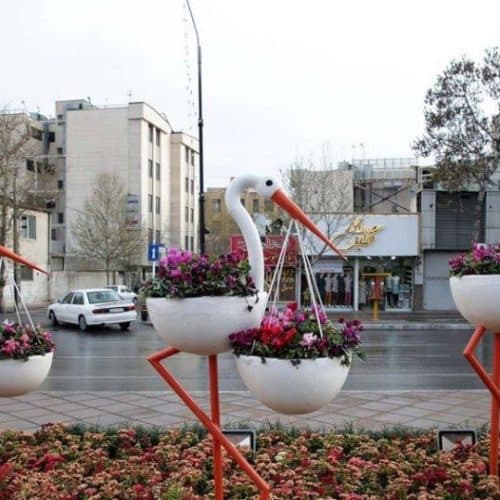 فروش عمده گلدان فایبر گلاس در اصفهان - 1