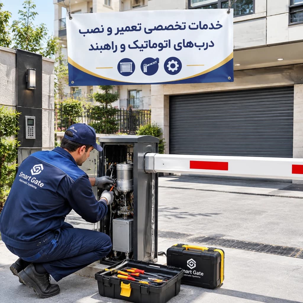تعمیر درب اتوماتیک / جک پارکینگ / کرکره / شیشه ای - 1