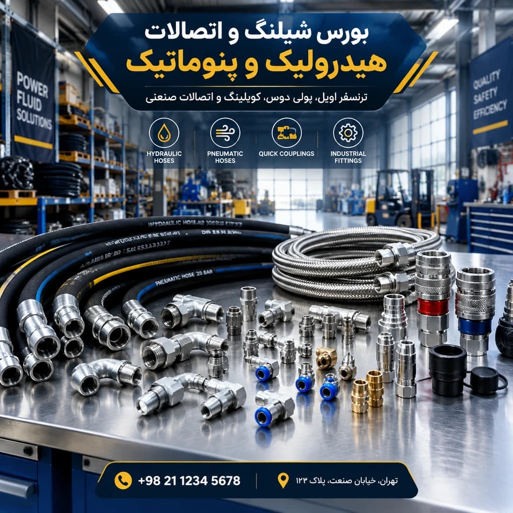 فروش شیلنگ هیدرولیک فشار قوی و اتصالات پنوماتیک در تهران | شیلنگ تفلون و کوپلینگ - ناظم الاطبا - 1