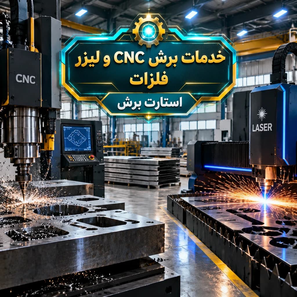 خدمات برش CNC، لیزر و پلاسما فلزات در تهران | برش ورق فولادی و آلیاژی - استارت برش شادآباد - 1