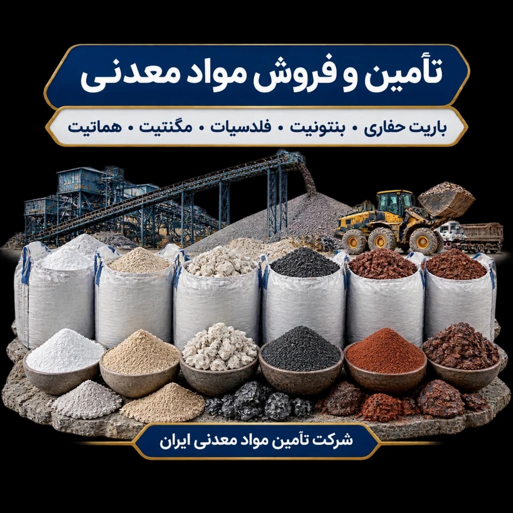 تامین و فروش عمده مواد معدنی در اصفهان | باریت، بنتونیت، فلدسپات، سنگ آهن و کک متالورژی - 1