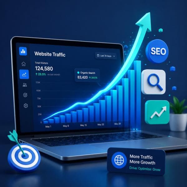 10 روش رایگان افزایش بازدید سایت؛ راهکارهای اصولی، واقعی و قابل اجرا برای جذب ترافیک هدفمند