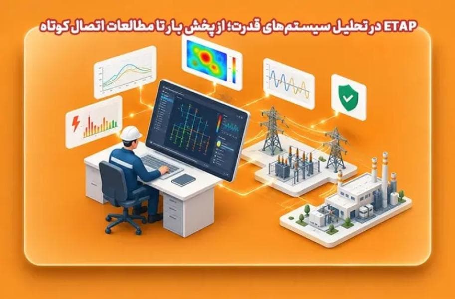 ETAP در تحلیل سیستمهای قدرت؛ از پخش بار تا مطالعات اتصال کوتاه ETAP در تحلیل سیستمهای قدرت؛ از پخش بار تا مطالعات اتصال کوتاه